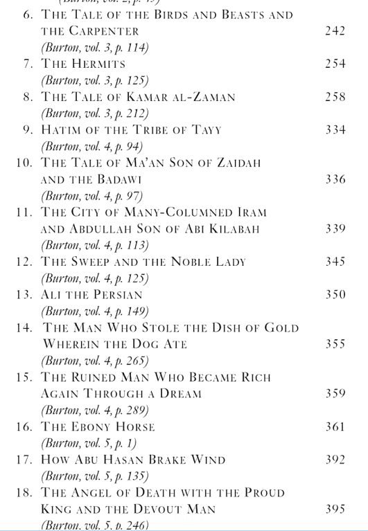 1001 nights toc